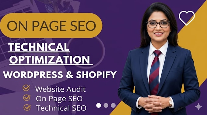 do on page SEO and technical website audit for wordpress or shopify