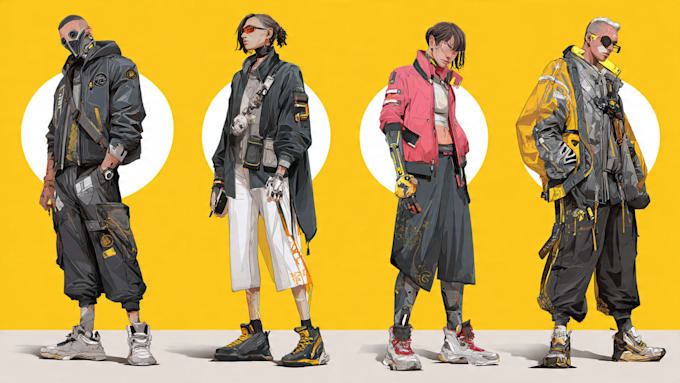 design fantasy, sci fi and cyberpunk character