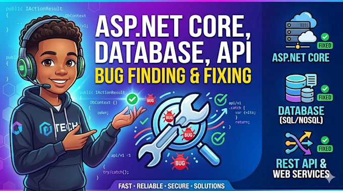 fix asp net core bugs errors and api issues fast