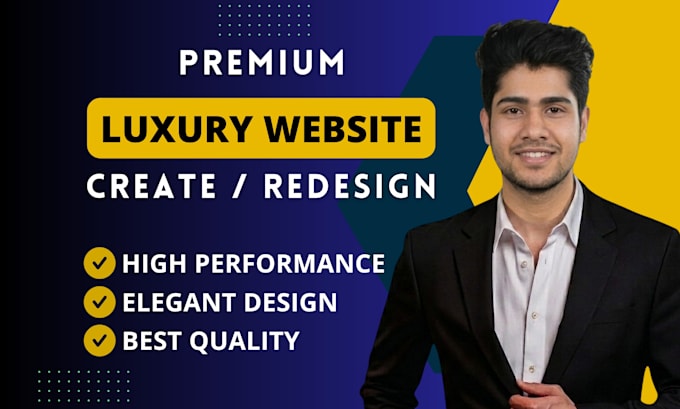 create a premium luxury website for your business