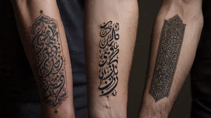 create lettering, script, calligraphy tattoo designs