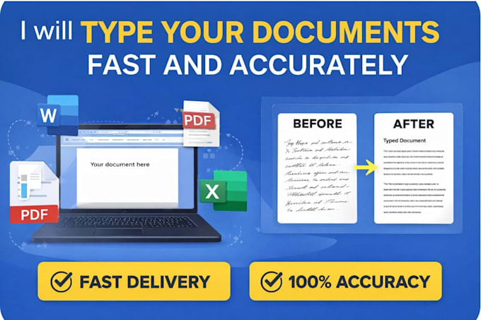 type your documents fast and accurately