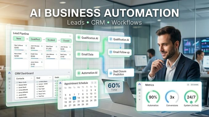 build ai automation for lead qualification, CRM, and appointment booking