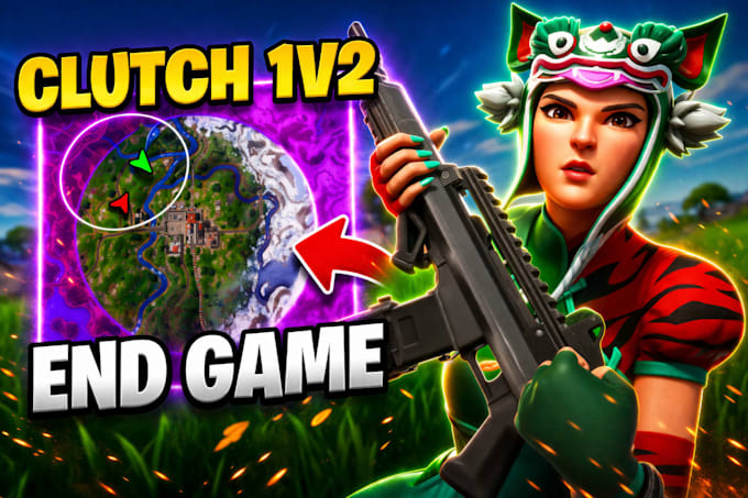 design high CTR fortnite youtube thumbnails