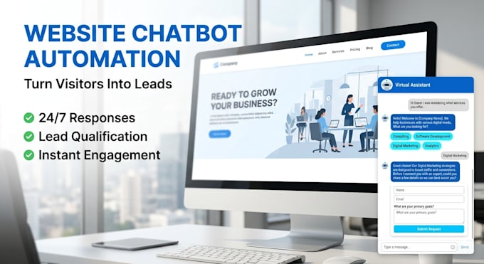 build ai chatbots for lead capture, customer support, and website automation