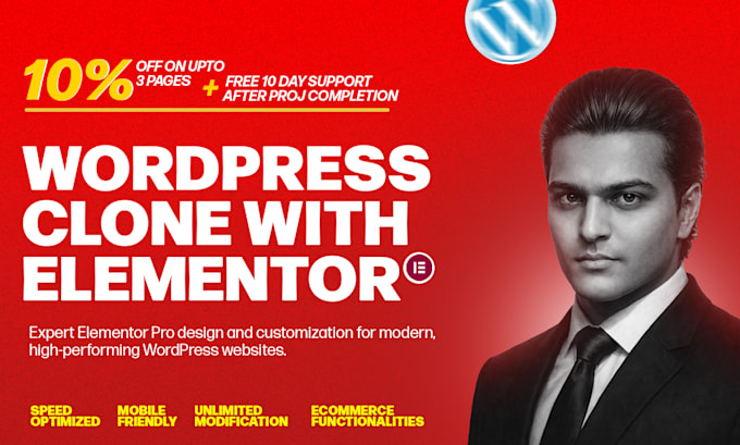 Clone any website or landing page design into wordpress website with ...