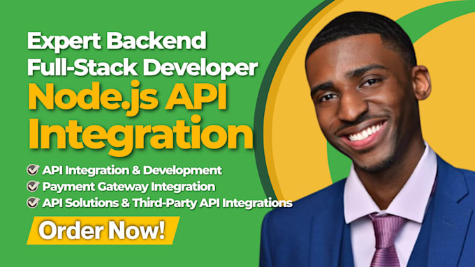 integrate apis, develop backend, and setup stripe payments