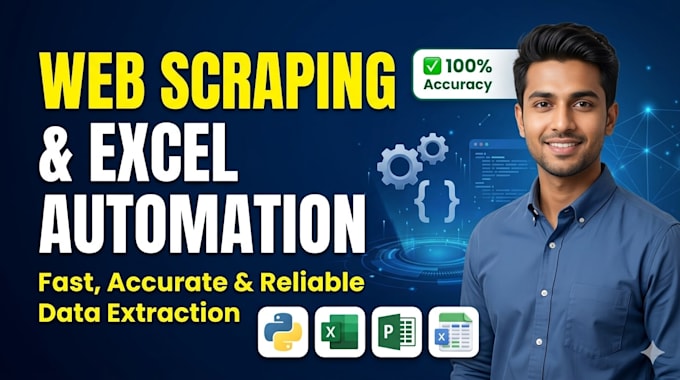 do web scraping, data extraction, and excel automation using python or vba
