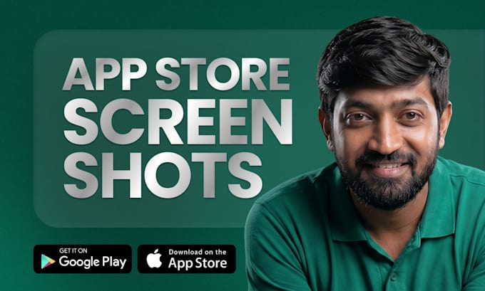 design app screenshots for app store and play store