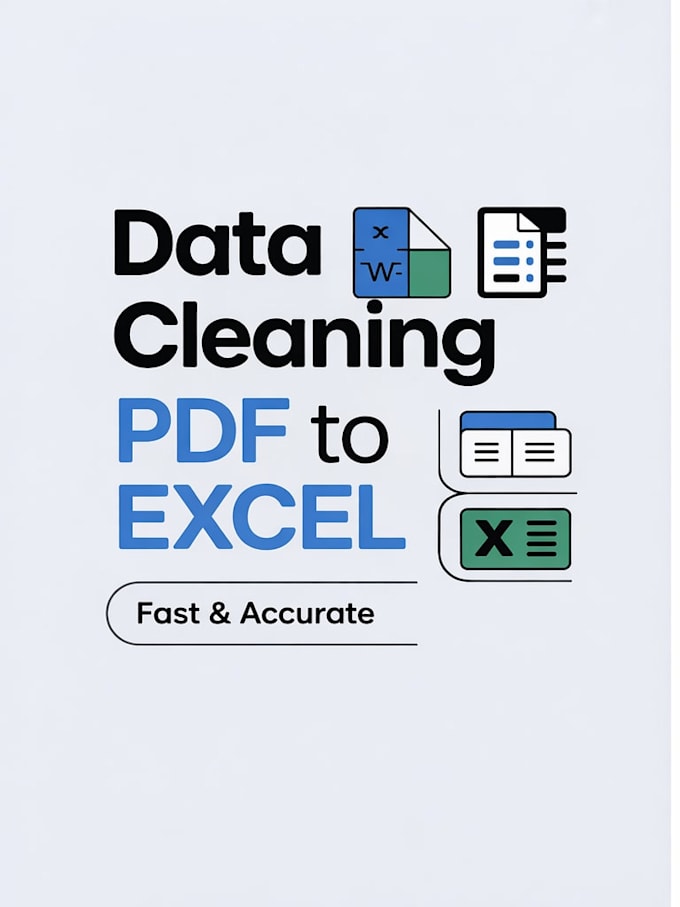 clean data and convert PDF to excel