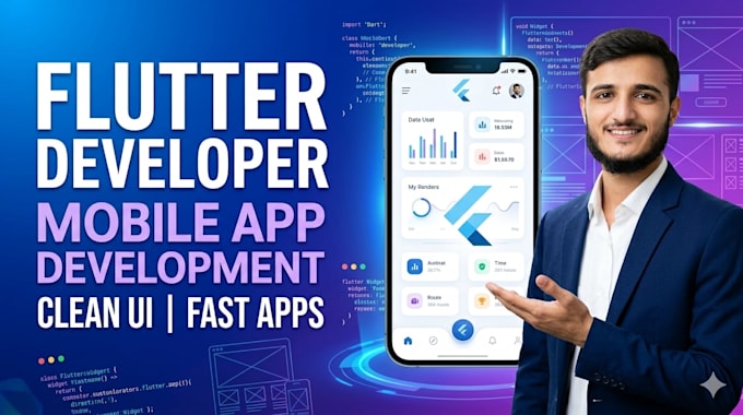 be your flutter developer for mobile app development