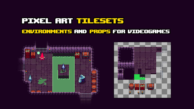 make pixel art tilesets for you or your game