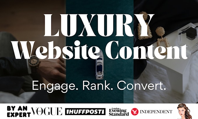 write SEO luxury lifestyle website copy that converts
