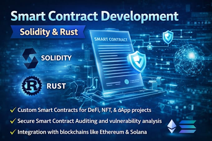 develop secure blockchain solutions and smart contracts