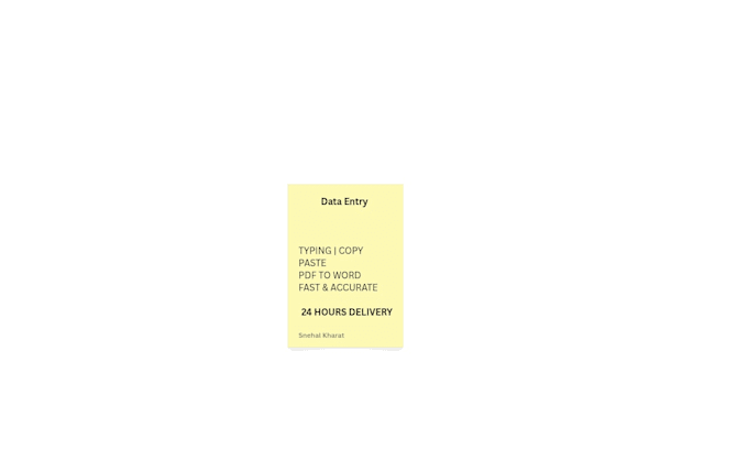 fast data entry, typing and copy paste work