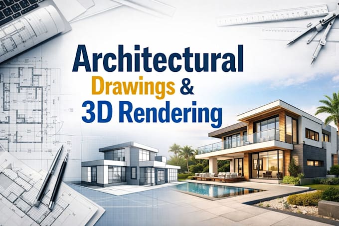create architectural building technology drawings, details and 3d renderings