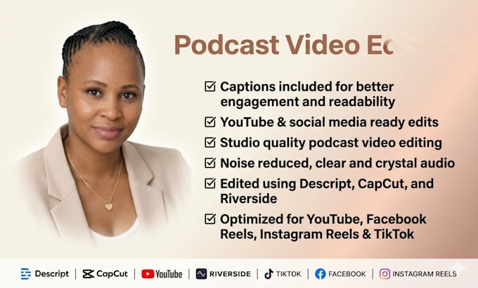 edit your video podcast in descript, capcut, or riverside