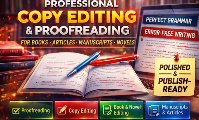 Professional copy editing and proofreading for books articles ...