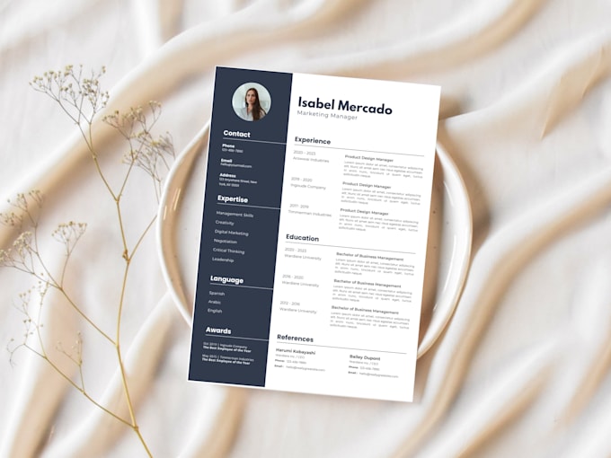 create an ats optimized professional CV or resume