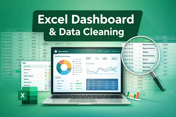 Create professional excel dashboard, data analysis and reports by ...