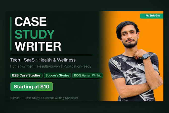 write a compelling business case study for your product or service