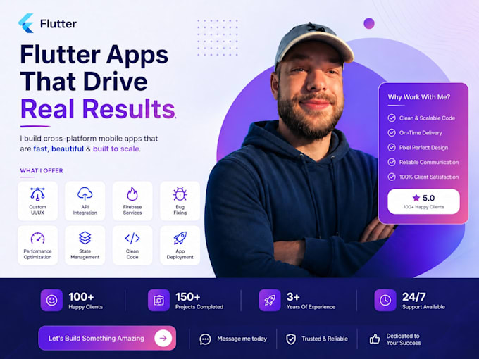 flutter app developer for android ios apps