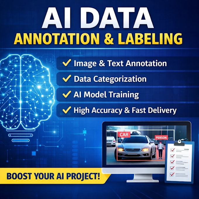 Do accurate ai data annotation, labeling and tagging for your project ...