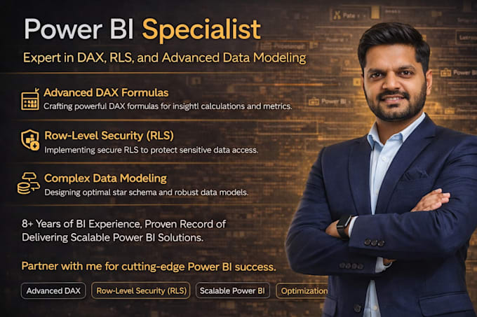 develop advanced powerbi solutions with dax rls and data modeling