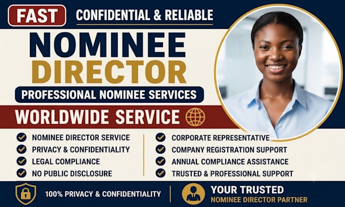 provide trusted nominee director service worldwide, company setup