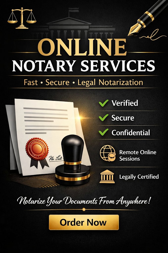 provide professional online notary services fast, secure