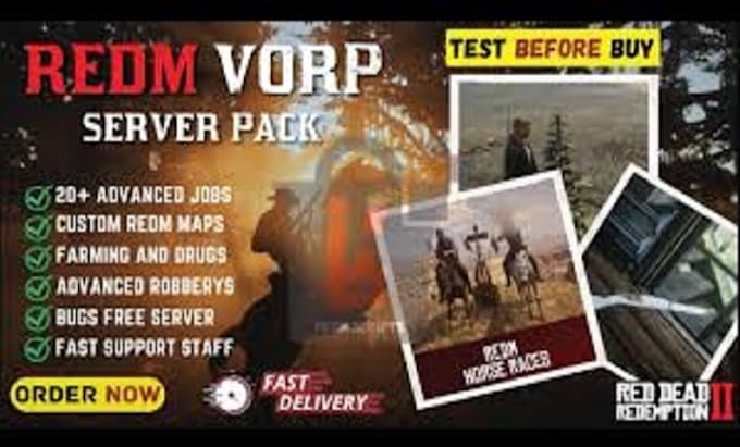 be your fivem server developer, redm server developer, redm vorp server