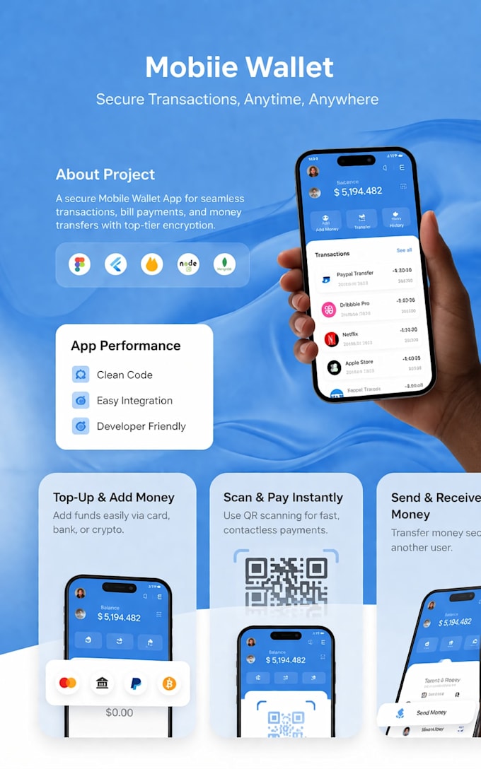 develop a secure mobile wallet platform