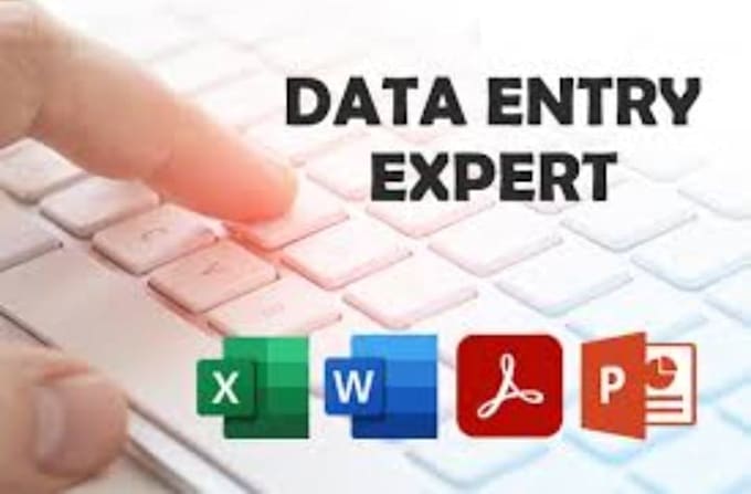 data entry and typing work in ms office
