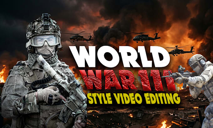 create cinematic war style video editing