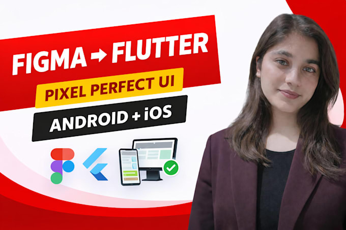 convert figma to flutter app for android ios with responsive UI