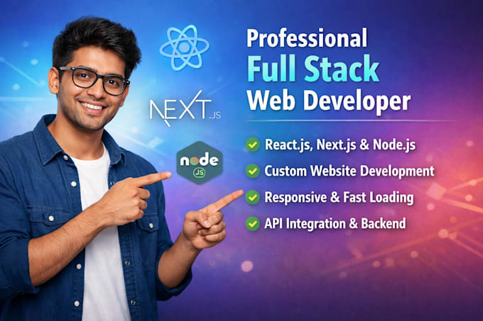 Be professional reactjs nextjs and nodejs web developer, full stack ...