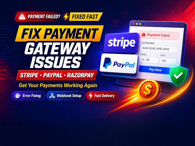 fix payment gateway issues in your website