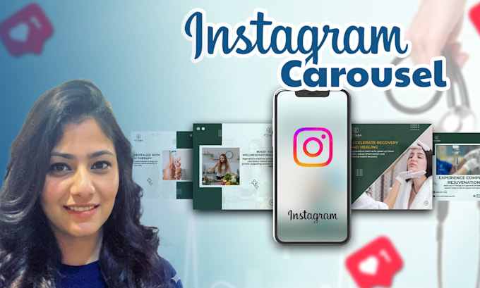 design attractive instagram carousel posts and ads