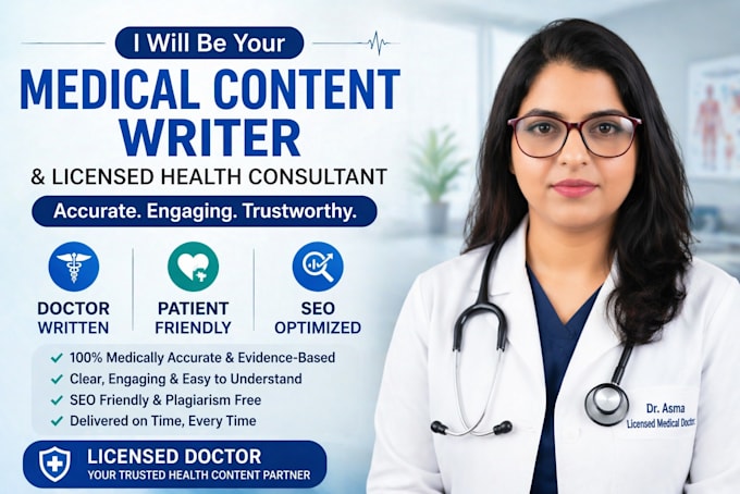 write doctor approved SEO medical content