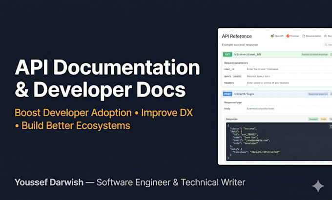 write API documentation or developer docs for your product