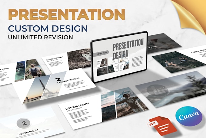 design and redesign canva and powerpoint presentation