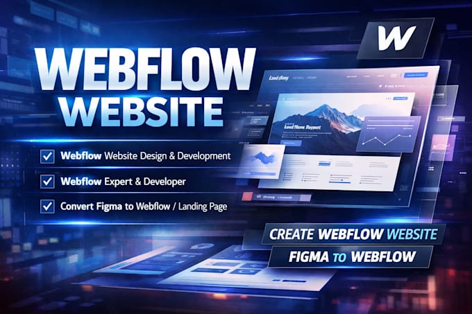 be your webflow expert webflow website figma to webflow develop webflow website