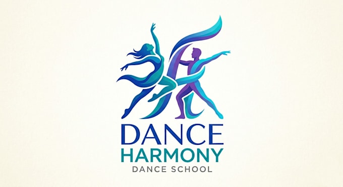 design a graceful and professional dancing school logo