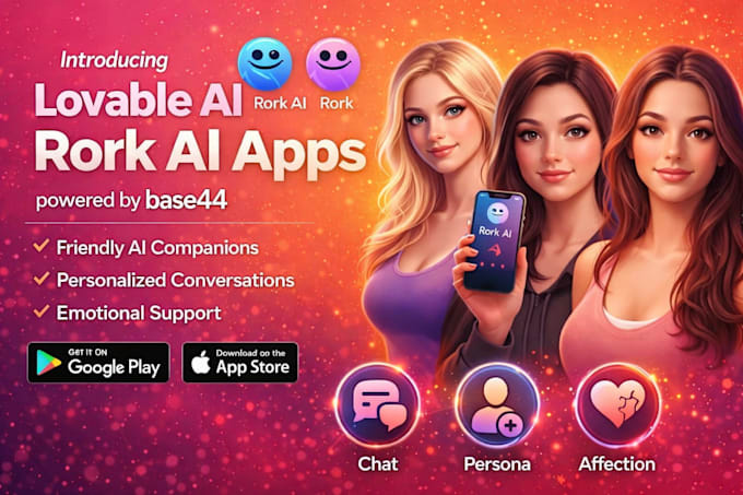 make lovable ai vibe coding apps, base44, rork apps to rork ai mobile apps
