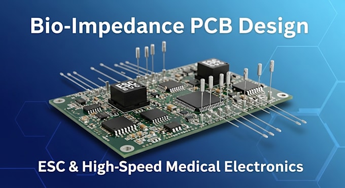 design bio impedance control pcb with esc for high speed medical electronics