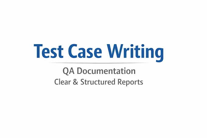 software test case design and QA documentation service