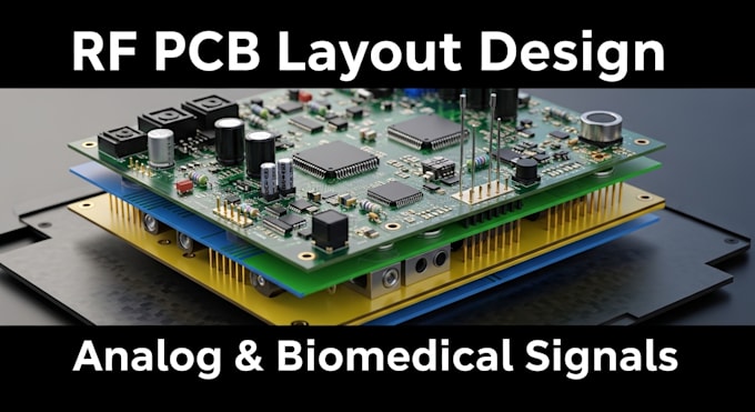 develop rf pcp layout for sensitive analog and biomedical signal