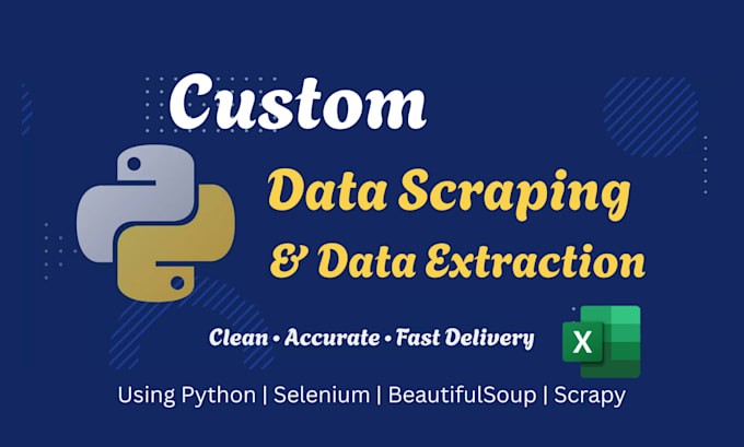 do python web scraping, data extraction and data mining