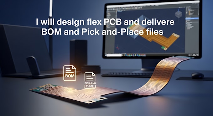 design flex pcb, deliver bom pick and place files