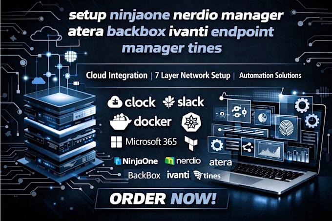 setup ninjaone nerdio manager atera backbox ivanti endpoint manager tines